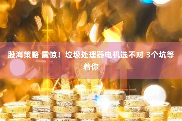 股海策略 震惊!垃圾处理器电机选不对 3个坑等着你
